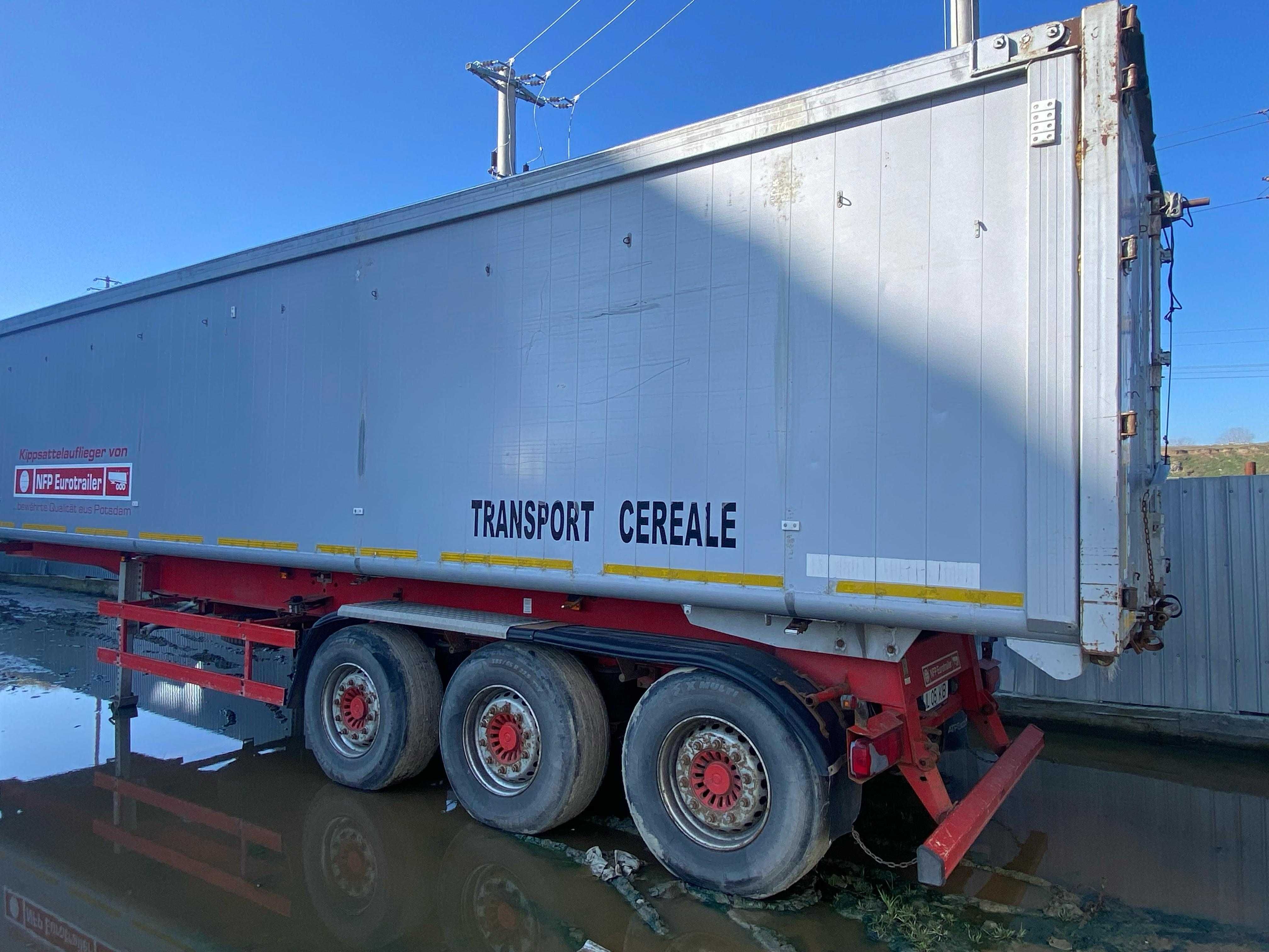 Semiremorca Bena cereale basculaanta Eurotrailer 54 mc