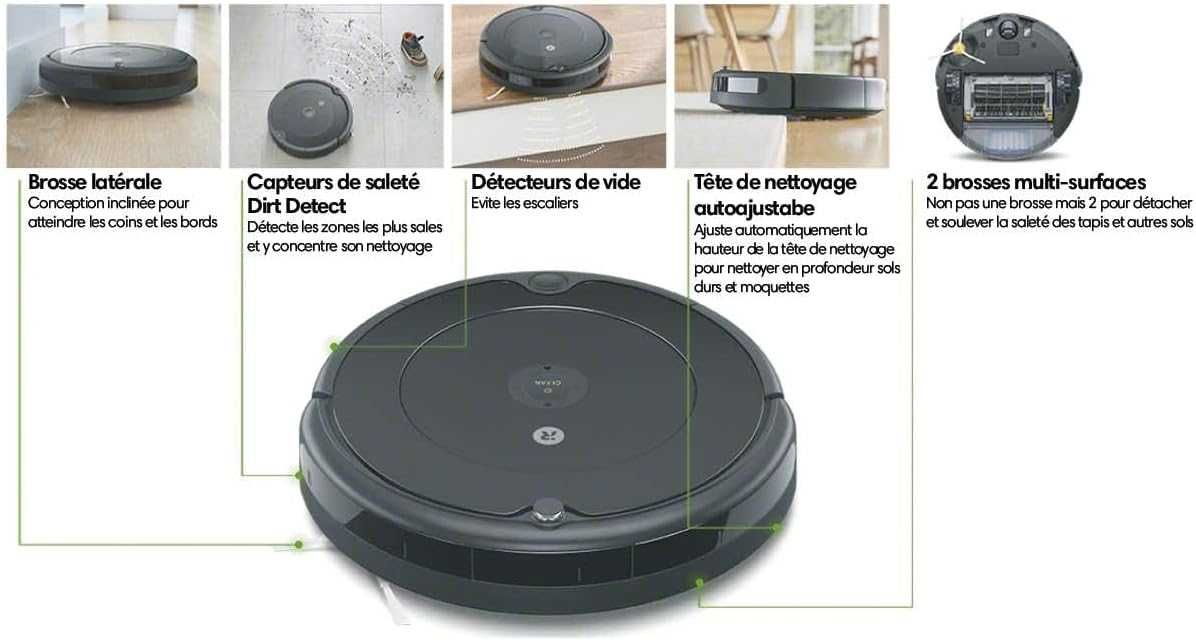 Прахосмукачка iRobot Roomba 692, 3-степенна система гласово управление