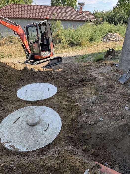 Sapaturi cu miniexcavator