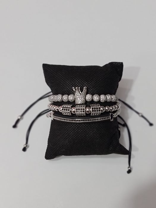 Set bratari luxury gold/black/silver