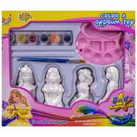 Детски комплект за оцветяване на гипсови принцеси - Код W2457