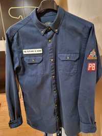 Cămașă PULL&BEAR albastru navy S/36