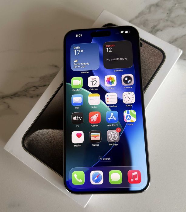 iPhone 15 Pro Max, 256GB, Natural Titanium