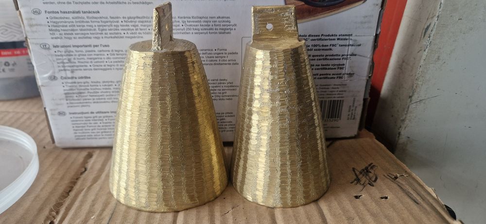 Clopote din alama noi 13-14cm