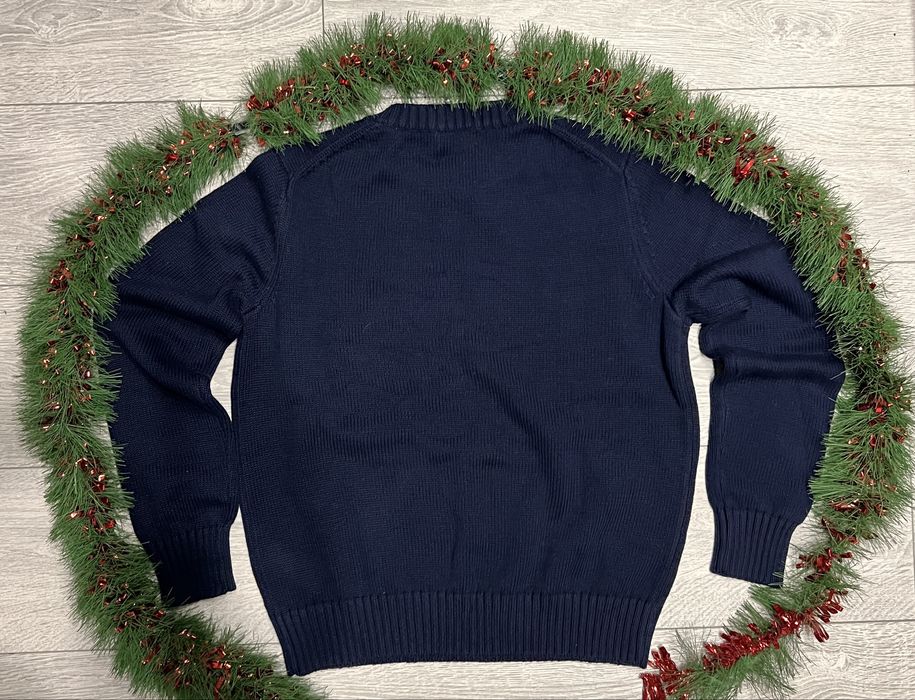 Pulover Ralph Lauren tricotat cu logo America RL, bleumarin marimea M