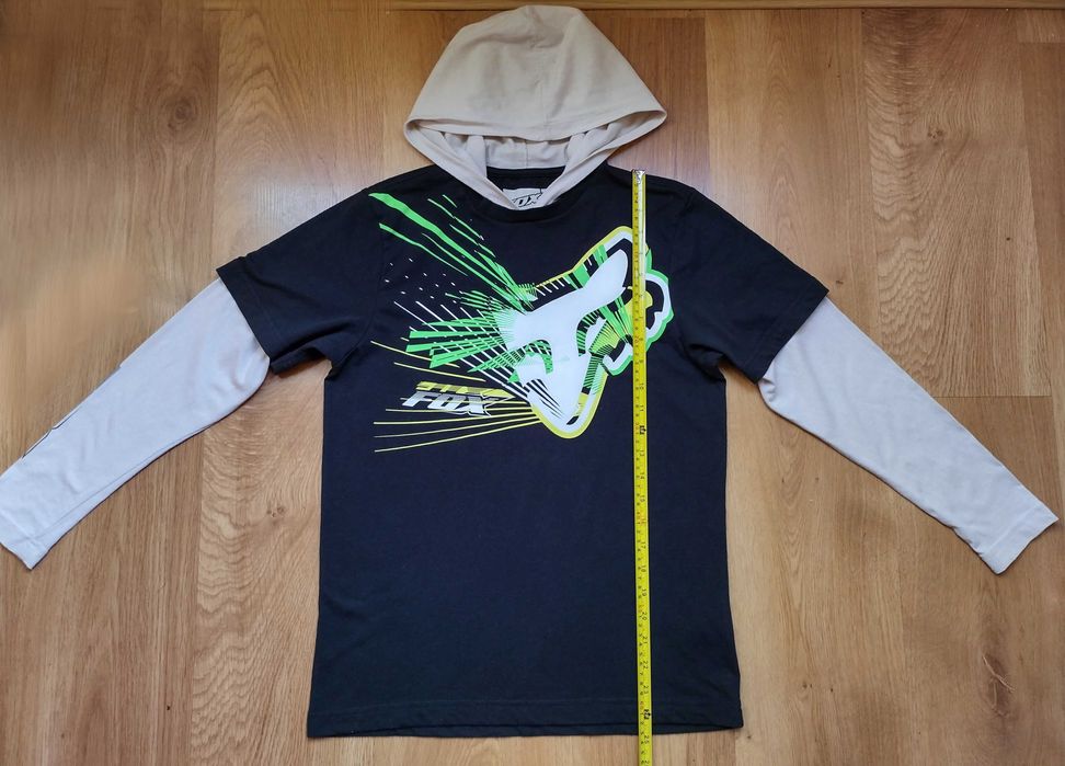 FOX - детска блуза с качулка 160см.