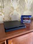 Vând PS4 Slim 1TB – cu 10 jocuri – Prim Proprietar (Cititi Descrierea)