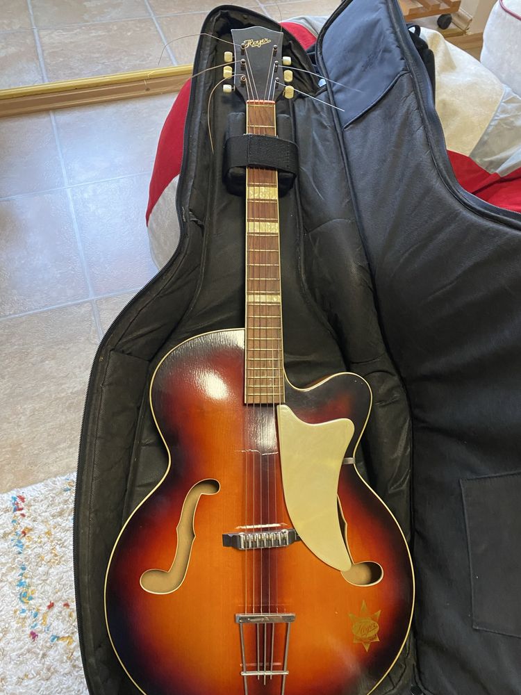 Chitara acustica jazz, 1959 Arnold Hoyer Expo Arch-top, sunburnst,1959