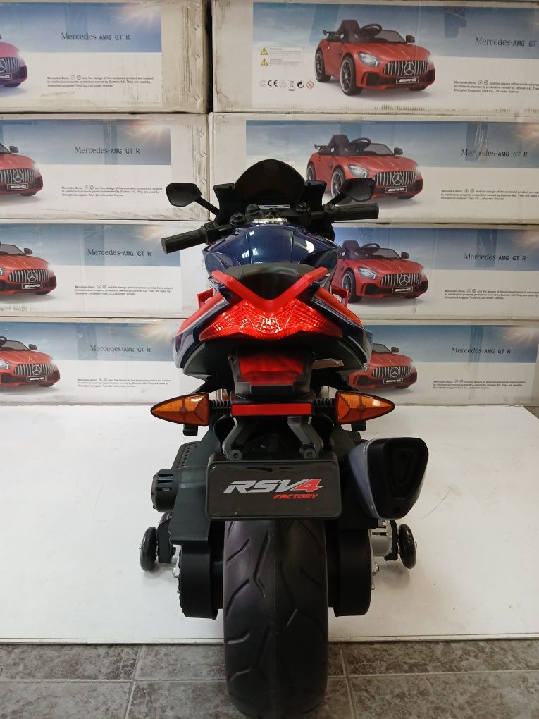 Промоция!Чисто нов Акумулаторен мотор Aprilia RS с меки гуми 12волта