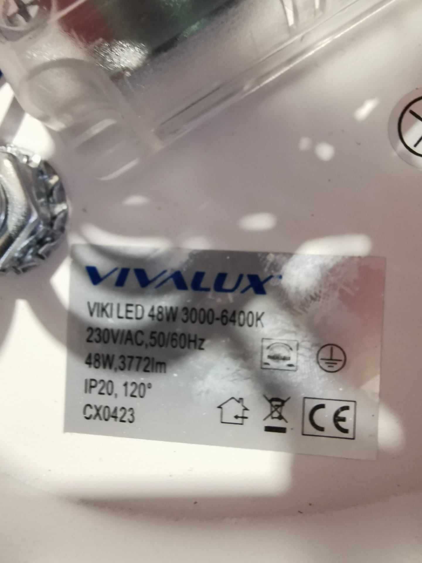 LED плафон Vivalux Viki 48W 3000-6000K димируем / дистанционно