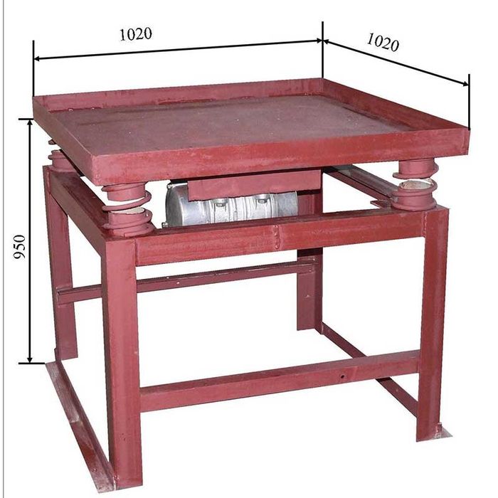 Вибростол различных размеров