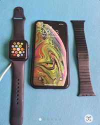 Apple watch seria 3 marime 42mm in perfecta stare+ curea metalica