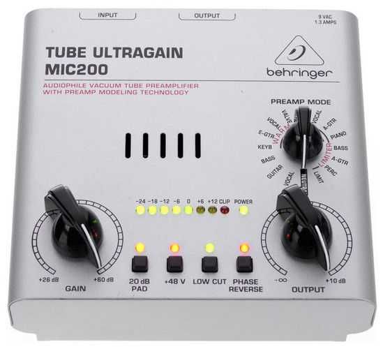 Микрофонный предусилитель Behringer TUBE ULTRAGAIN MIC200