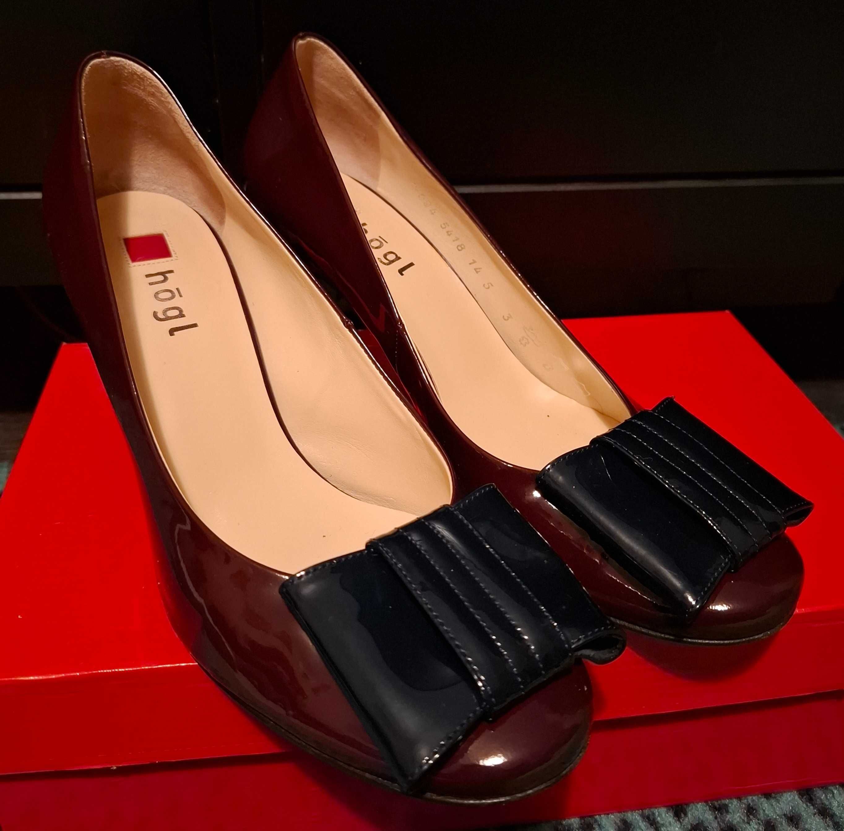 Pantofi bijuterie Hogl piele lacuita