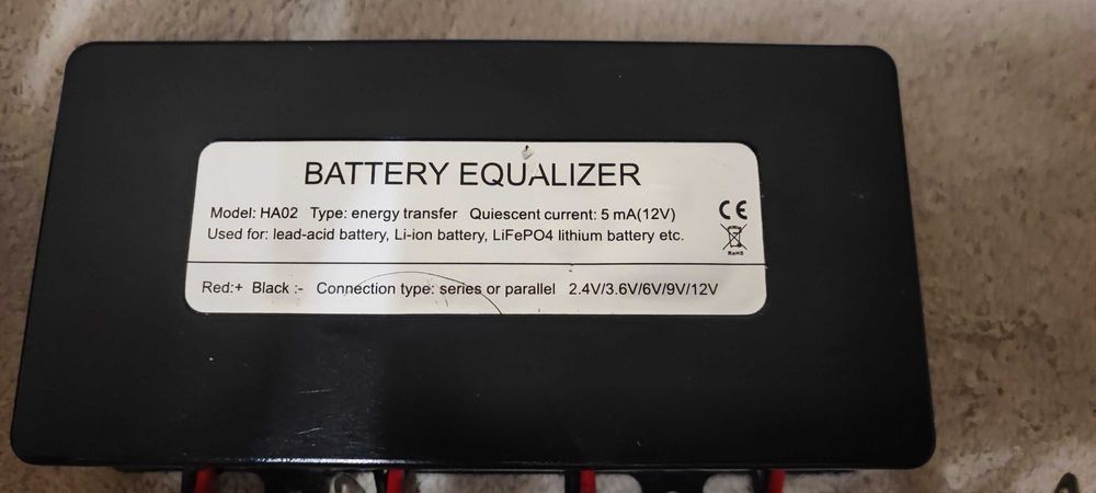 Egalizator baterii 48V, 4 x 12V, HA02, LCD GEL AGM PB-Acid.