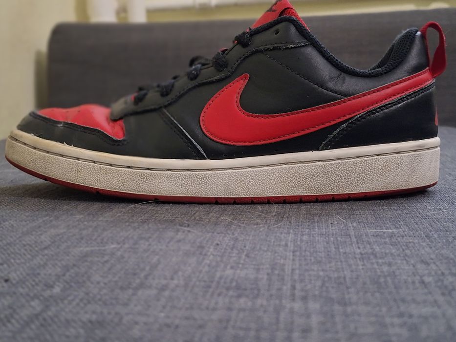 Adidasi pentru copii Nike Court Borough Low 2 Black University Red