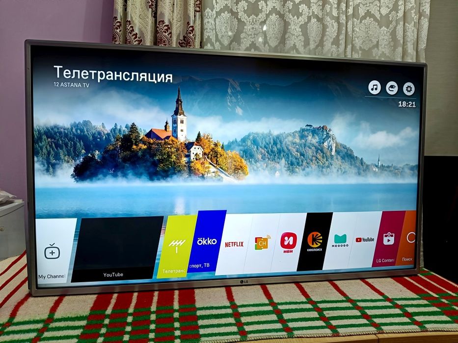 Срочно! Продам телевизор LG 43” (109 см) 4K Smart TV WebOS