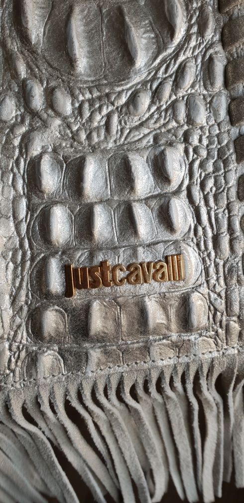 Geanta clutch Just Cavalli original piele intoarsa stare excelenta