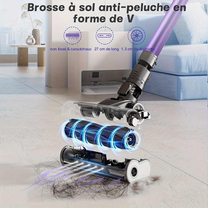 Безжична Вертикална Прахосмукачка - Yanhama H5 600W 55000Pa, 4-в-1!