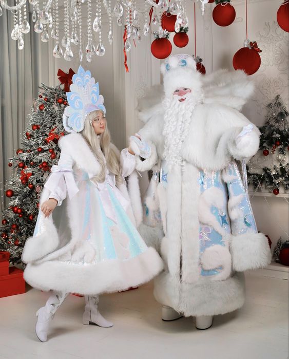 Дед мороз и Сненурочка на 31 декабря