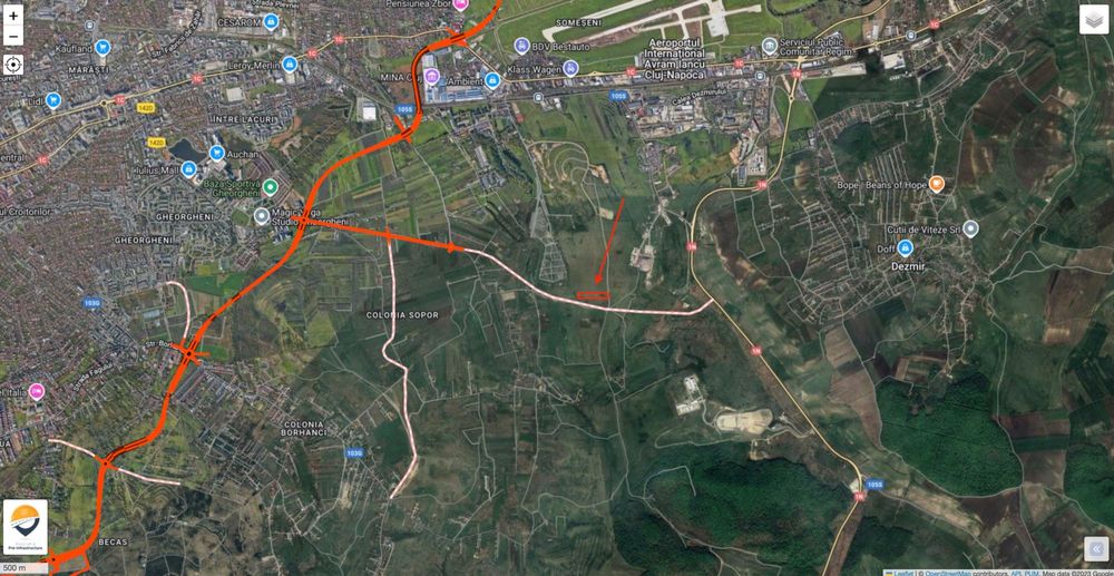 Teren 4.300 mp spate cimitir M. I. Roată, lângă centura metropolitană