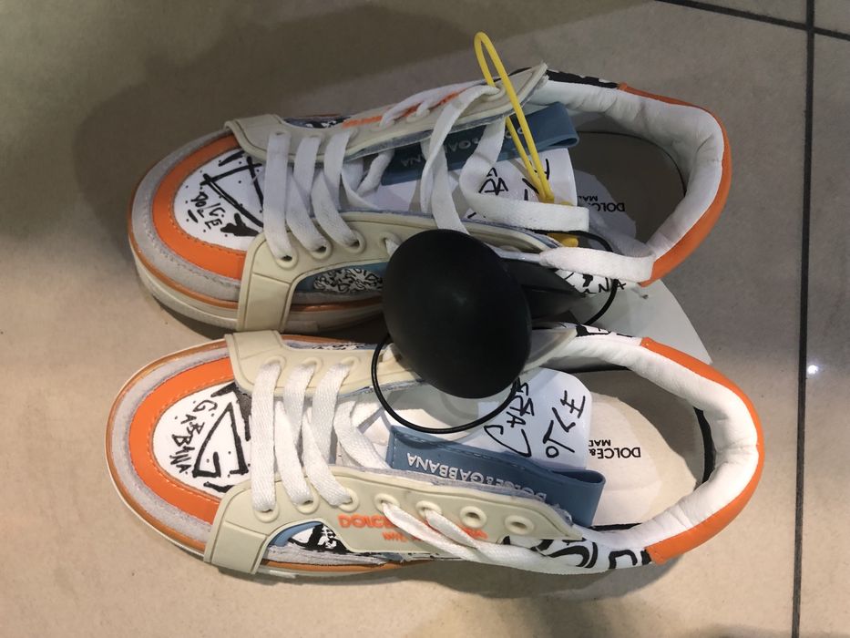 Стильные кроссовки. Дольче габанна. Кожа натуральная.