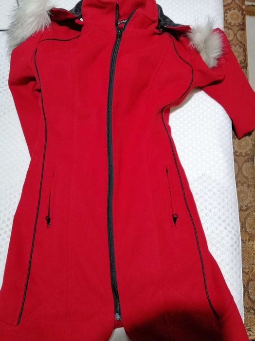 Дамско палто червено ХS