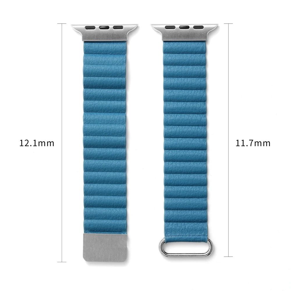 Кожена каишка с магнит за Apple Watch ULTRA/SE2/SE/10/9/8/7/6/5/4/3