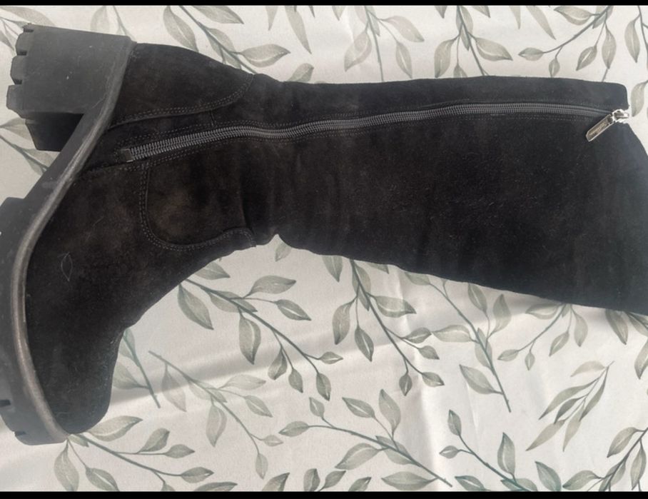 cizme piele intoarsa naturala 36