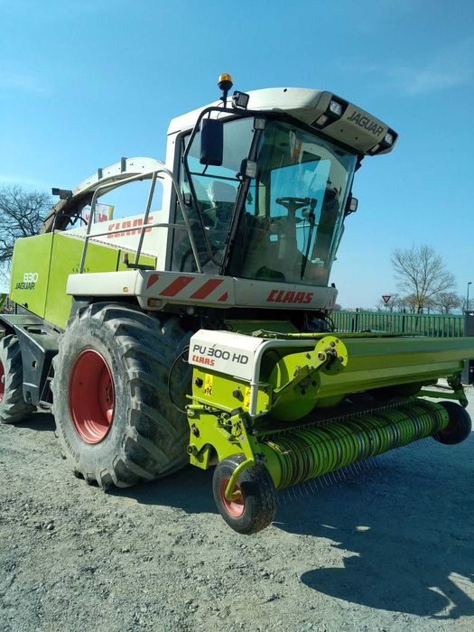 Combina siloz Claas Jaguar 830 cu echipament Kemper si semifan