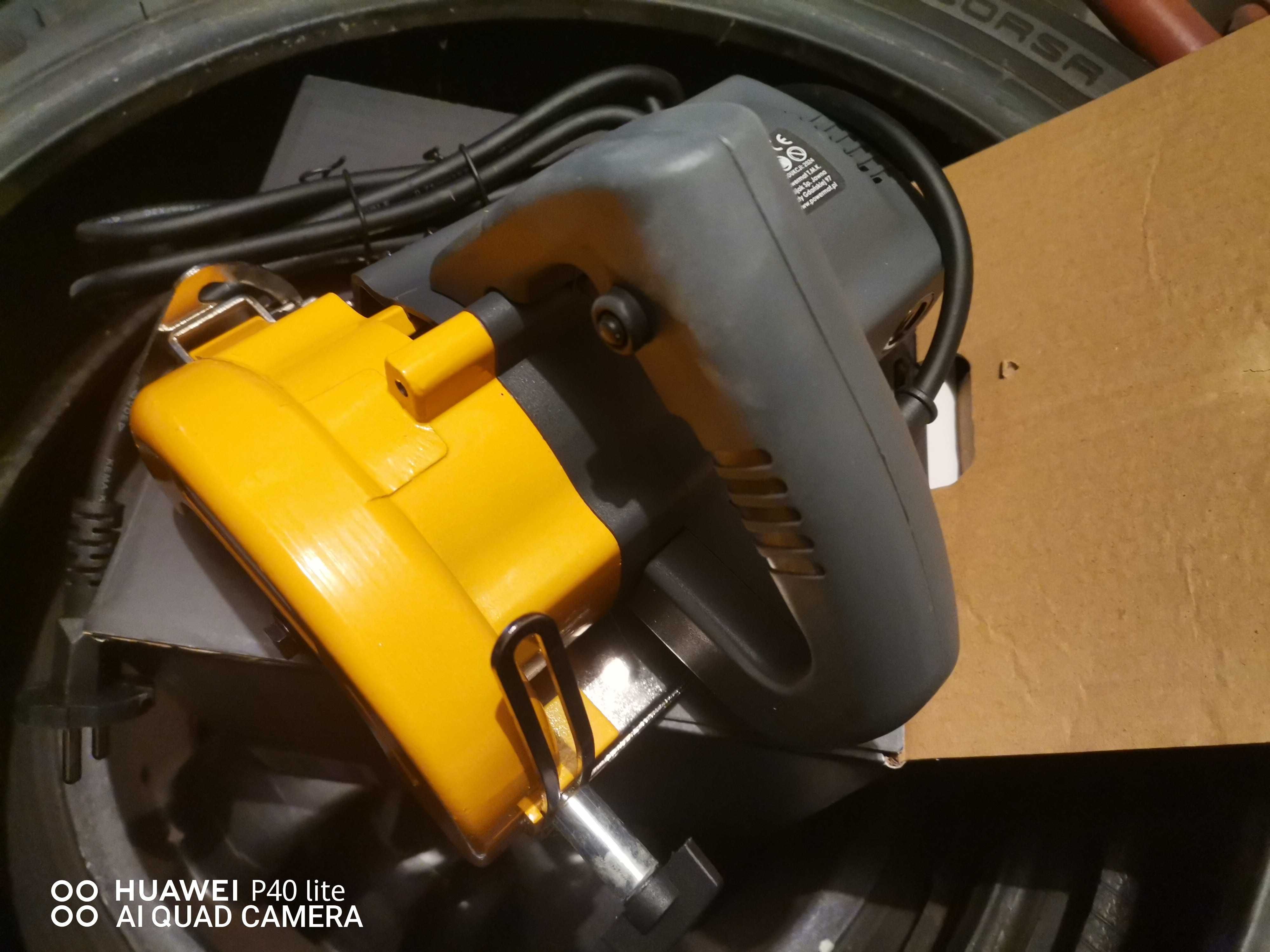 Ръчен циркуляр за рязане на камък и плочки POWERMAT, 1400 W, 125 мм