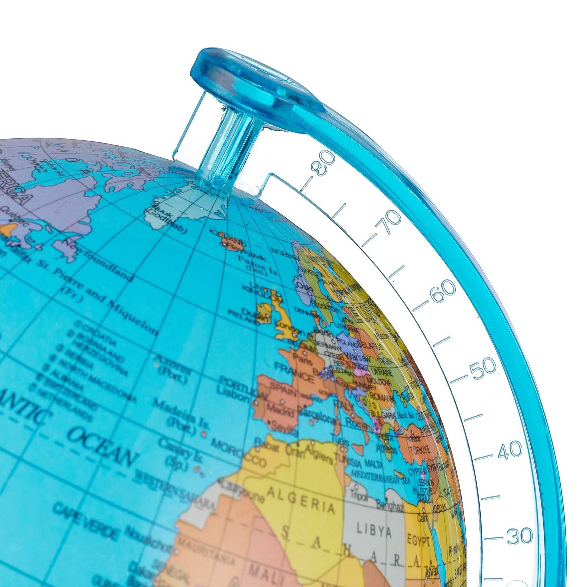 Pusculita glob pamantesc harta politica a lumii, engleza, 16,5x14x14cm