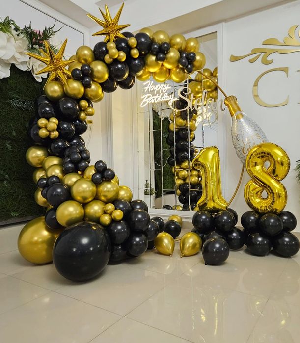 Arcada baloane / aranjament cristelniță/cifre volumetrice