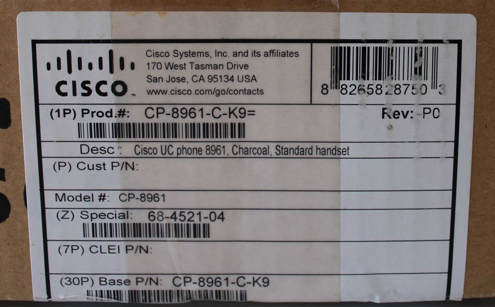 IP телефон Cisco CP-8961