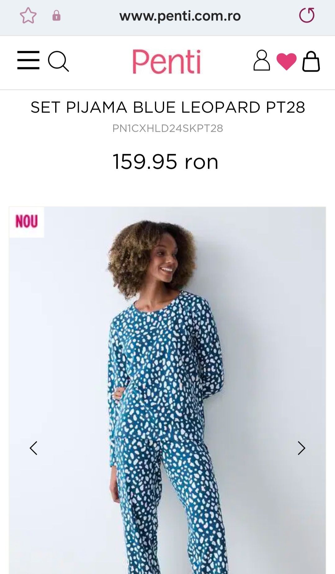 Pijama dama Penti XS, S