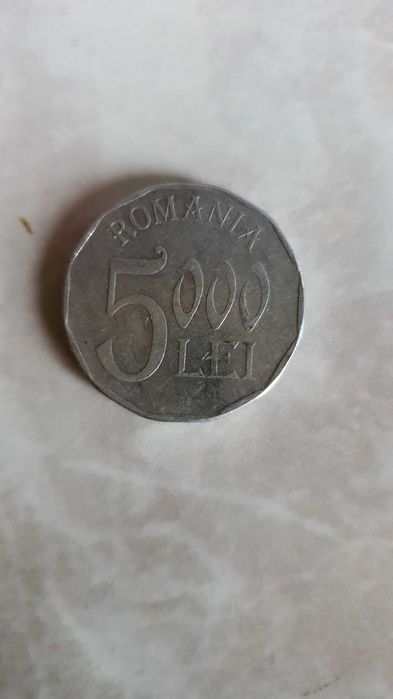Monede 500  si 5000 lei 1991-2002