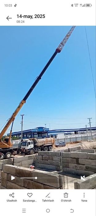 Kamaz avtokran 25t 21.70m 2008yil