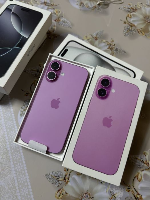 Айфон iPhone 16 128GB Pink 100%