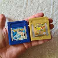Joc Pokemon Blue + Pokemon Golden Edition Nintendo Game Boy Originale