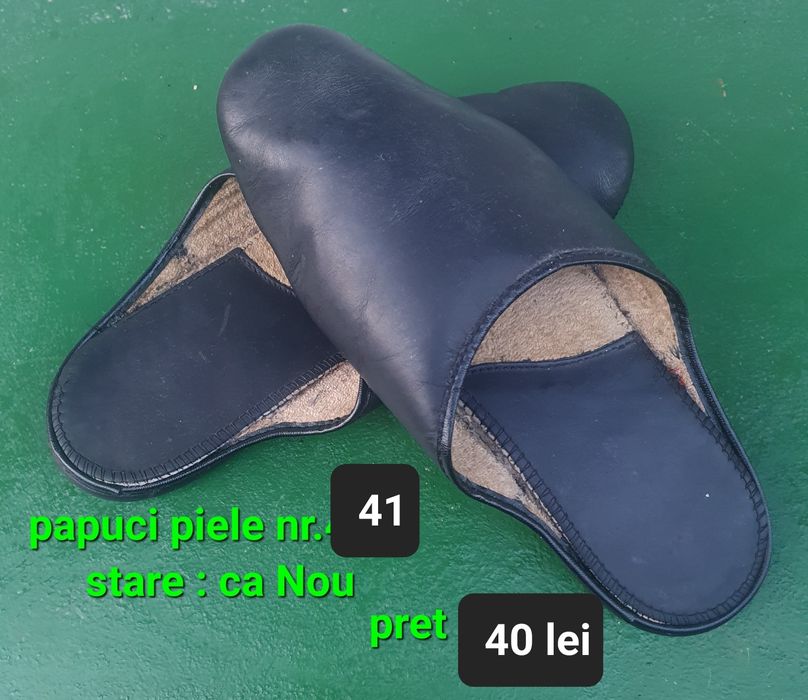 Papuci piele nr.41