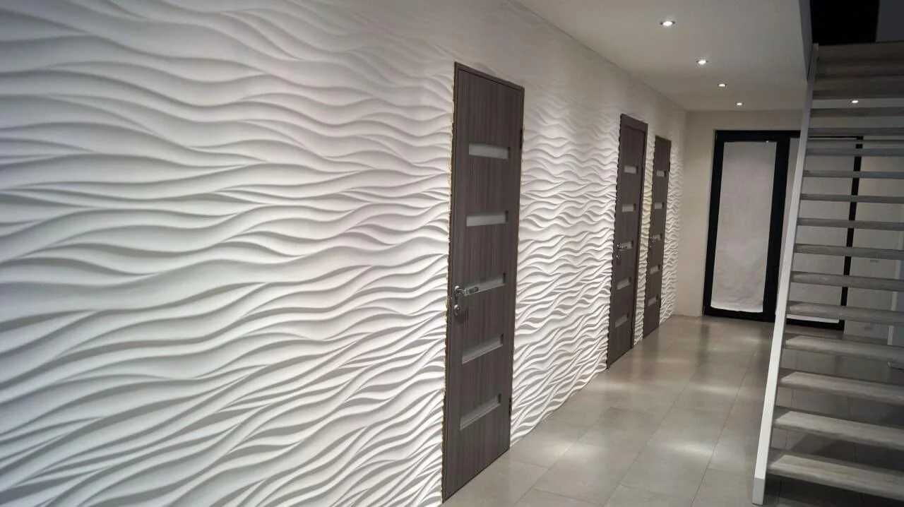 Декоративни 3D панели - 3д гипсови панели, облицовки за стени 0088