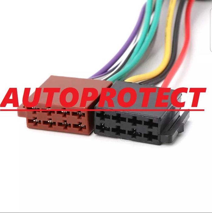 Adaptor EURO ISO QUADLOCK tata mama Skoda Audi cablu mufa radio CD