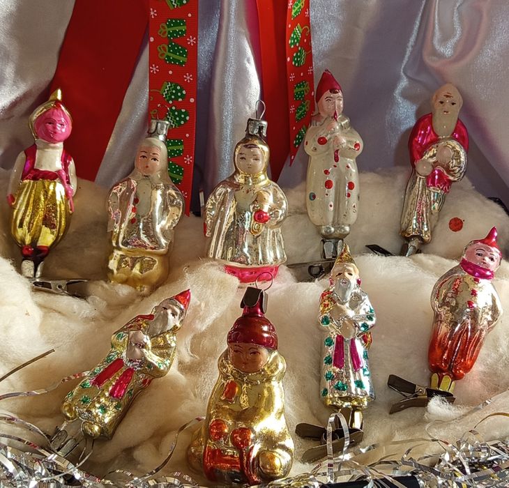 Елочные игрушки, стекло СССР