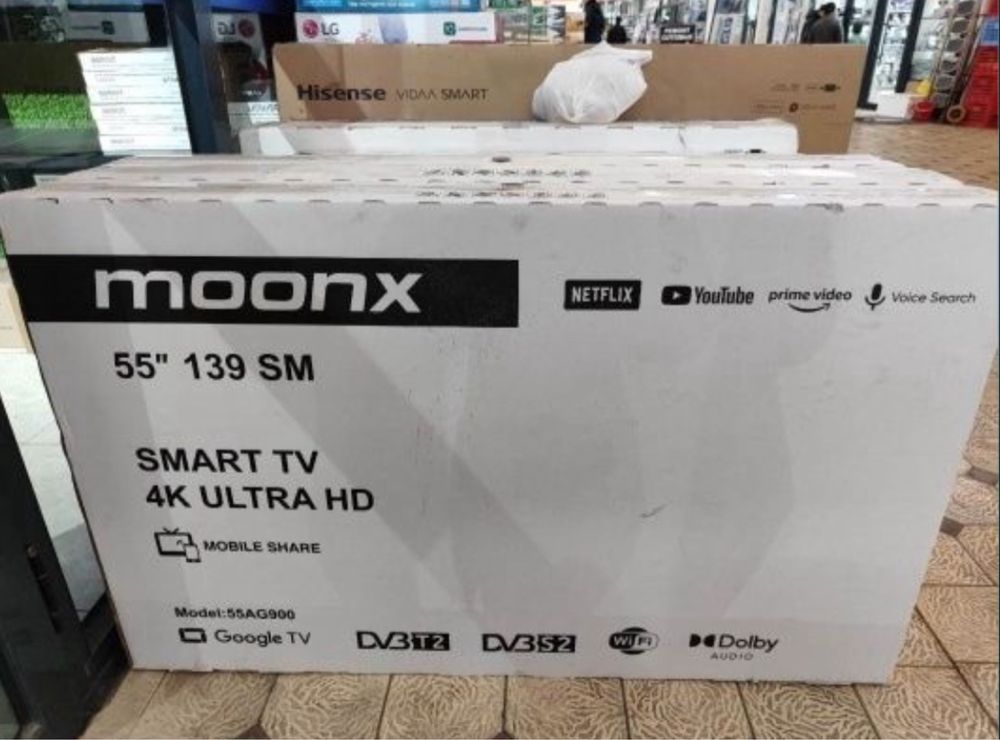 Телевизор Moonx 55” 50” 43” Smart Tv Full HD Доставка бесплатно
