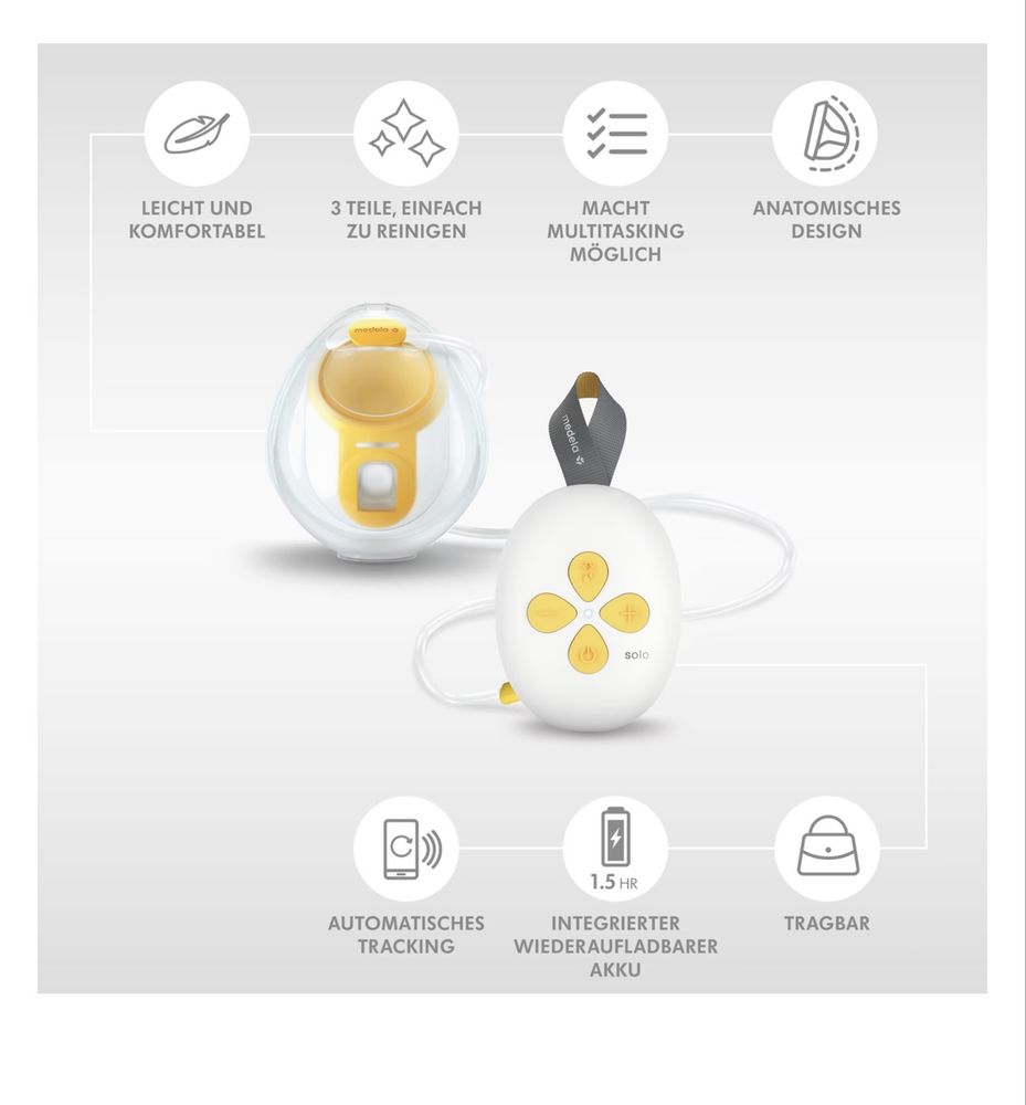 Помпа за кърма Medela solo handsfree