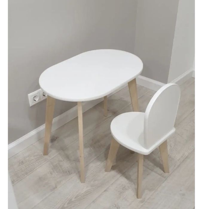 Стол стульчик белый