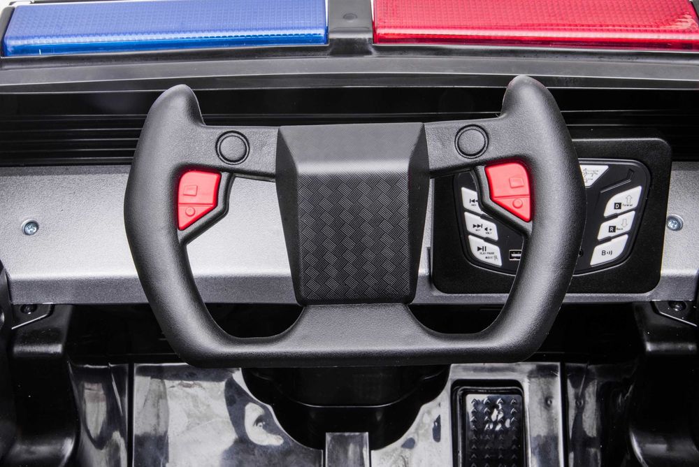 Masinuta electrica de politie Kinderauto BJ2102 2 x45W, efecte sonore