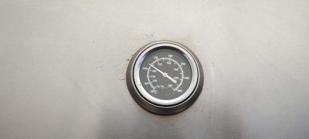 Grătar pe gaz cu grill si rotisor 6+1 inox