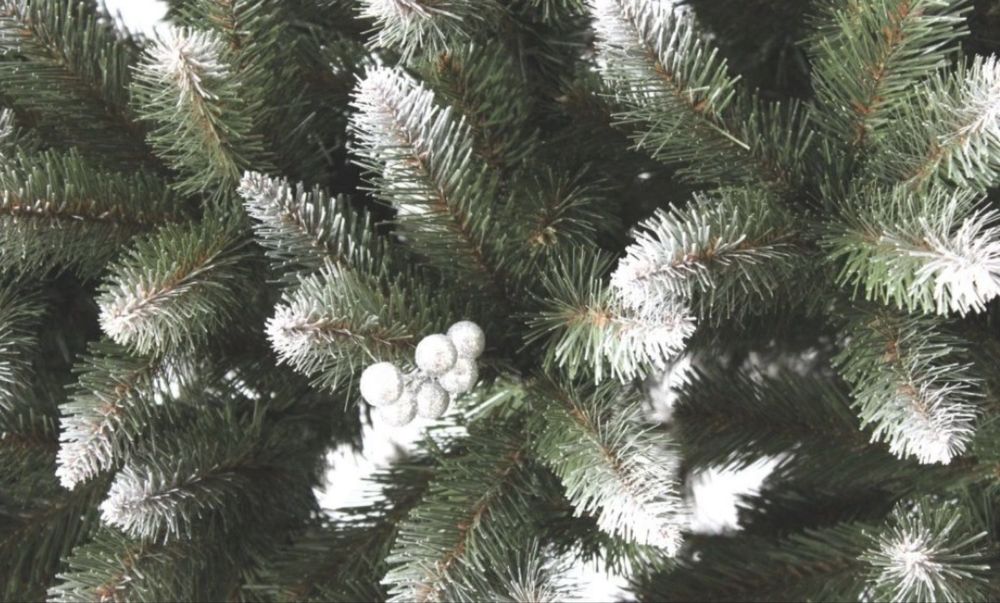 Brad artificial de Craciun / Verde nins/ Verde cu varfuri albe