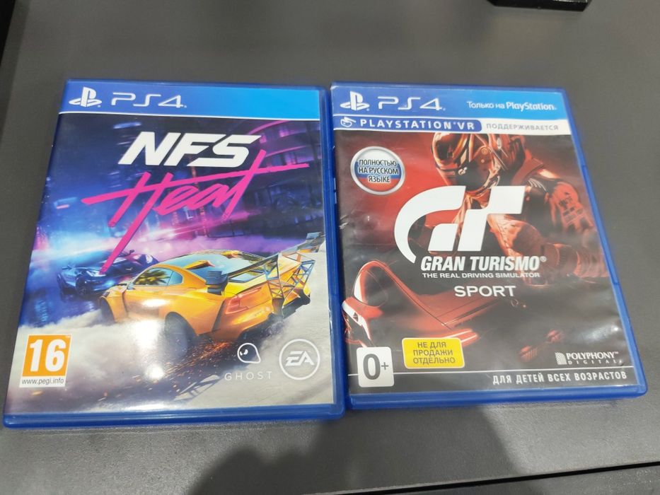 Gran Turismo Sport и Nfs Heat- Торг возможно.10 000 тг